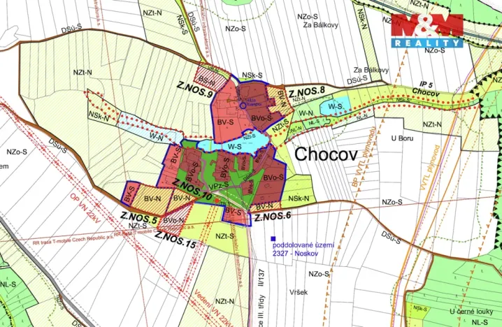 Prodej pozemku pro bydlení, Mladá Vožice - Chocov, 488 m2