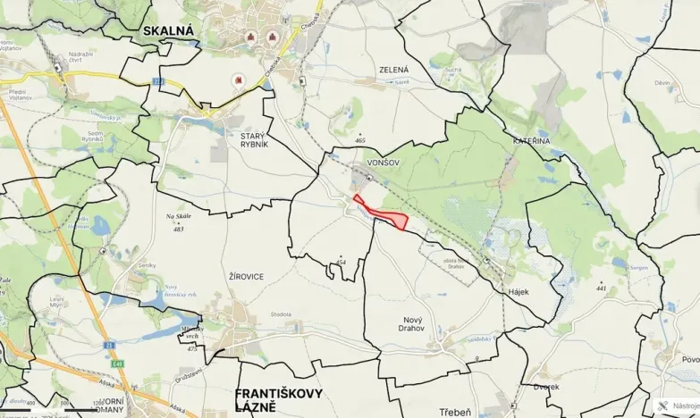 Prodej pozemku, Skalná - Vonšov, 47877 m2