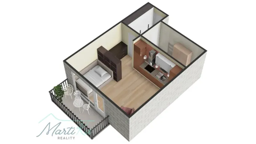 Prodej bytu 1+kk, Hostivice, Žitná, 31 m2