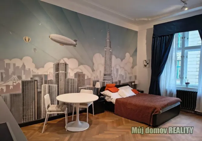 Pronájem bytu 1+kk, Praha - Nové Město, Hálkova, 31 m2