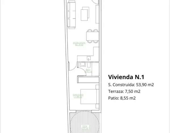 Prodej bytu 2+kk, San Pedro del Pinatar, Španělsko, 53 m2