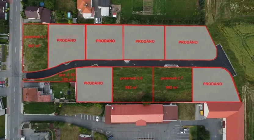Prodej pozemku pro bydlení, Bohuslavice, 900 m2