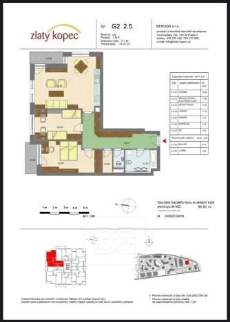 Pronájem bytu 3+kk, Přezletice, Pod Zahrady, 105 m2