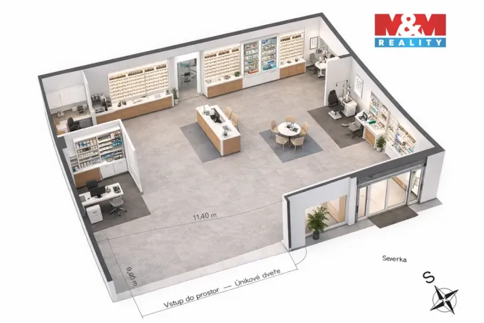 Pronájem obchodního prostoru, Benešov, Vnoučkova, 108 m2