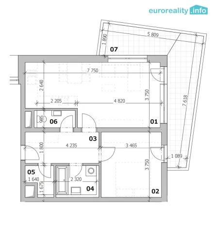 Prodej bytu 2+kk, Karlovy Vary, Sedlecká, 3184 m2