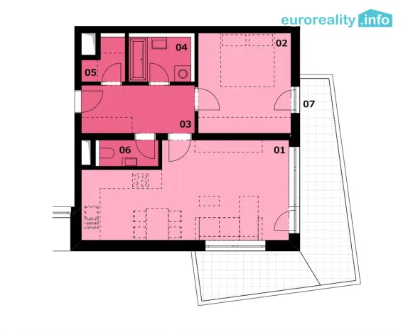 Prodej bytu 2+kk, Karlovy Vary, Sedlecká, 3184 m2