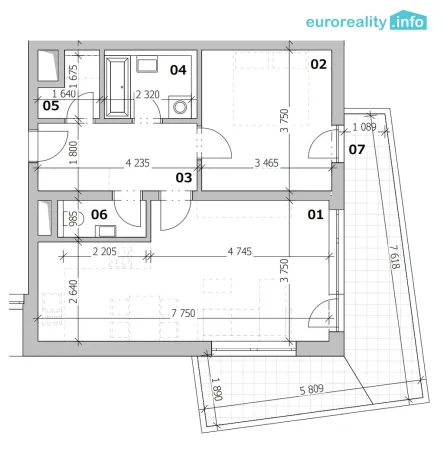 Prodej bytu 2+kk, Karlovy Vary, Sedlecká, 60 m2