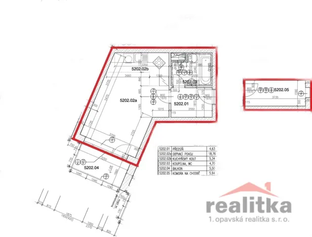 Prodej bytu 1+kk, Hlučín, Viléma Balarina, 45 m2