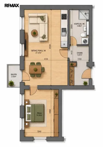 Prodej bytu 2+kk, Jablonec nad Nisou, Podhorská, 59 m2