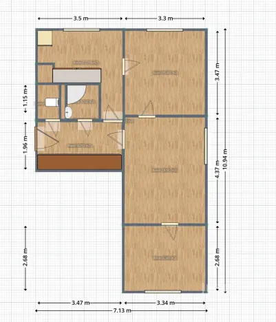 Prodej bytu 3+1, Postřelmov, Nová, 56 m2