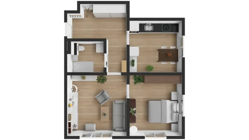 Pronájem bytu 2+1, Pardubice, Jilemnického, 55 m2