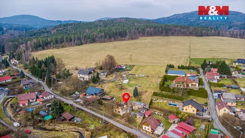 Prodej pozemku pro bydlení, Cvikov, Smetanova, 1225 m2