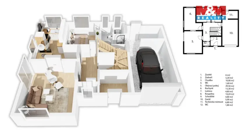 Prodej rodinného domu, Okrouhlá, 222 m2