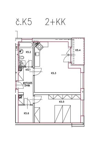 Pronájem bytu 2+kk, Brno, Královopolská, 63 m2