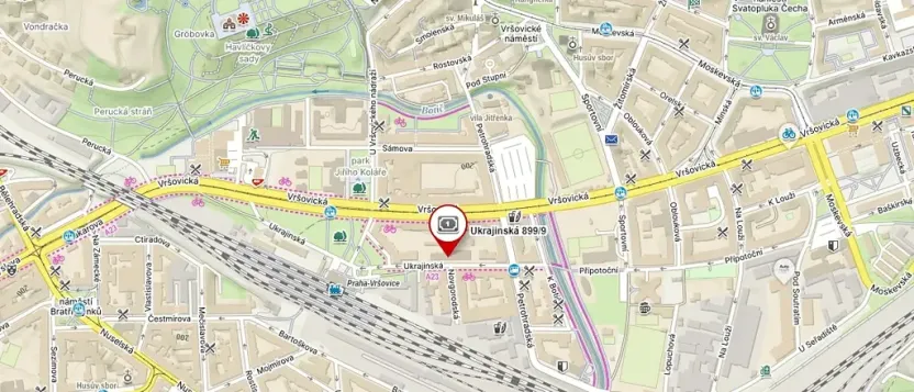 Pronájem bytu 2+kk, Praha - Vršovice, Ukrajinská, 49 m2