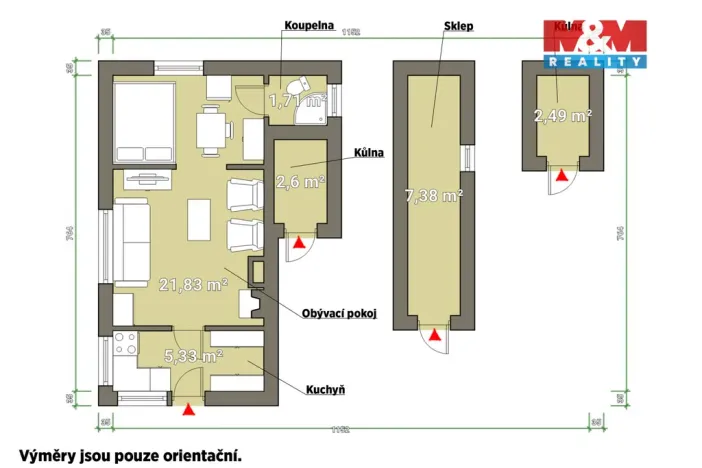 Prodej chaty, Horšovský Týn - Podhájí, 31 m2