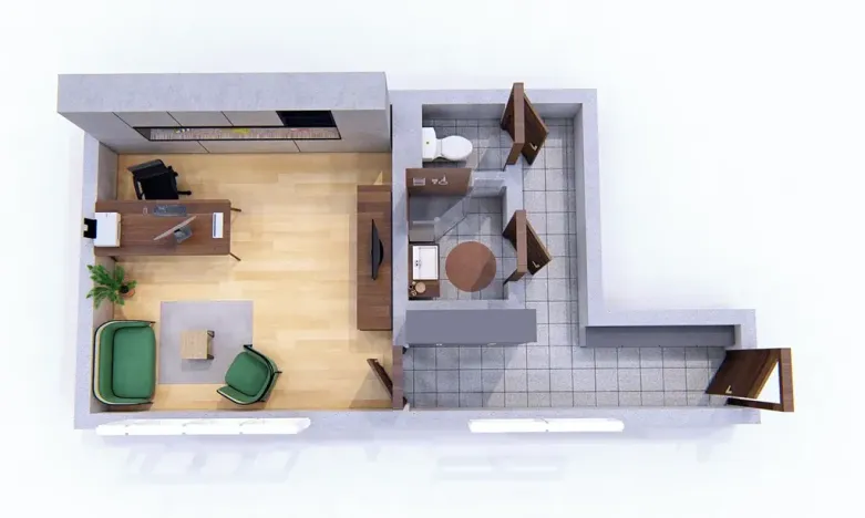 Prodej bytu 1+kk, Praha - Žižkov, U staré cihelny, 41 m2