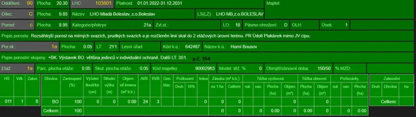 Prodej lesa, Dolní Bousov, 59634 m2