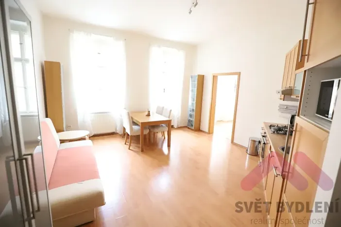 Pronájem bytu 2+kk, Praha - Nové Město, Koubkova, 53 m2
