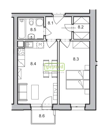 Prodej bytu 2+kk, Praha, Rychtáře Petříka, 42 m2