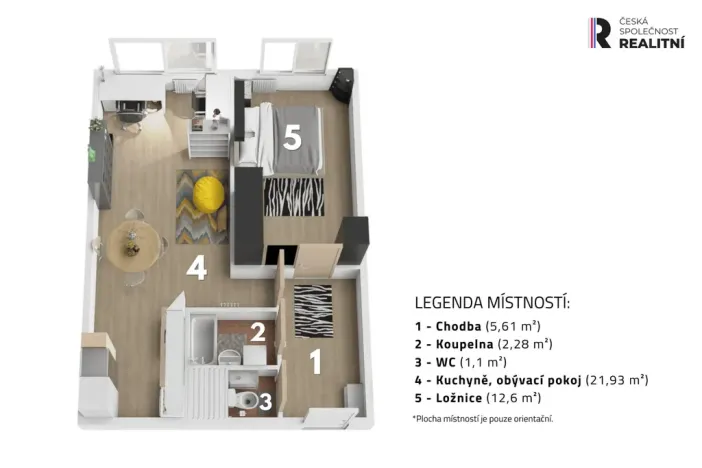 Prodej bytu 2+kk, Praha - Stodůlky, Mezi školami, 46 m2