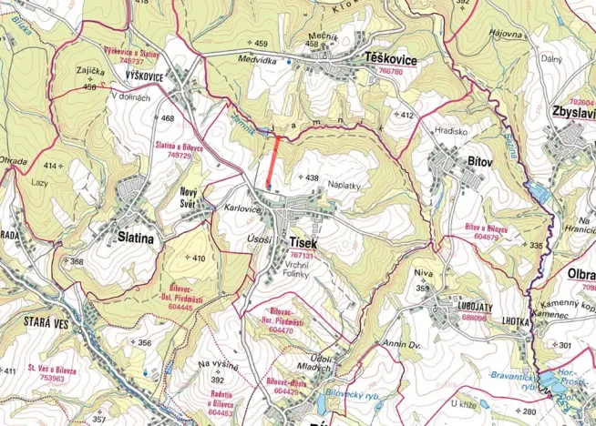 Prodej pole, Tísek, 9652 m2