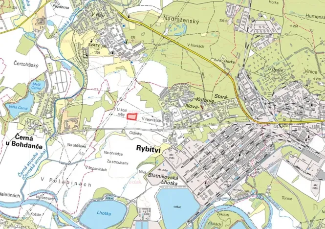 Prodej pole, Rybitví, 2551 m2