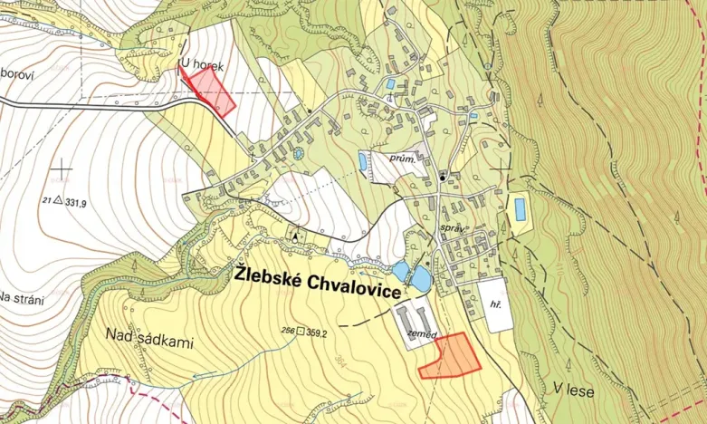 Prodej louky, Žlebské Chvalovice, 4844 m2