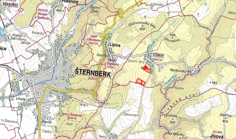 Prodej podílu louky, Šternberk, 30434 m2