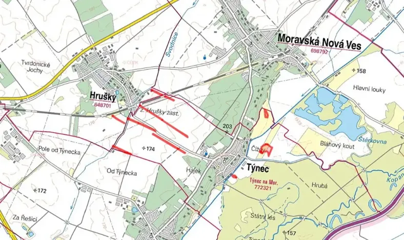 Prodej pole, Týnec, 58937 m2