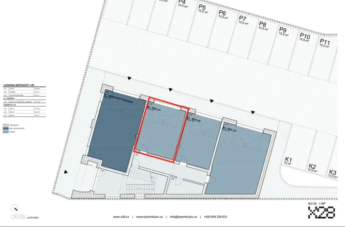 Pronájem bytu 4+kk, Mikulov, 28. října, 123 m2