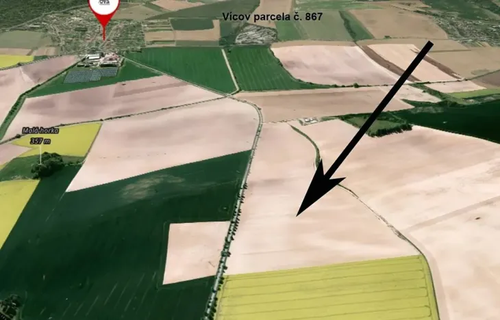 Prodej podílu pole, Vícov, 4344 m2