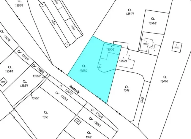 Prodej zahrady, Brno, Vinohrady, 990 m2