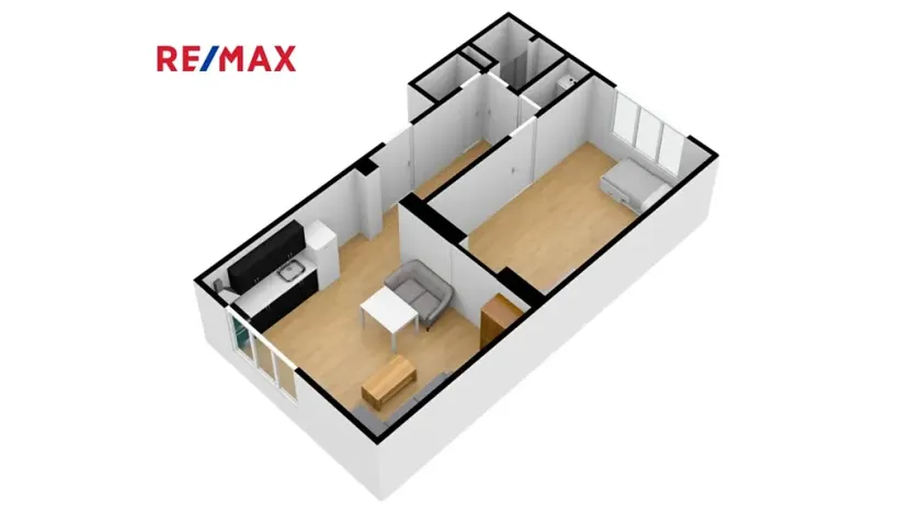 Pronájem bytu 2+kk, Přehýšov, 54 m2