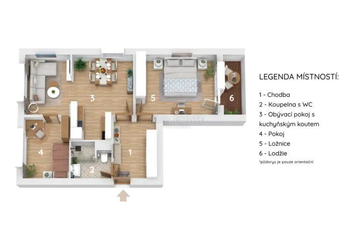 Prodej bytu 3+kk, Karlovy Vary - Bohatice, Lomená, 61 m2