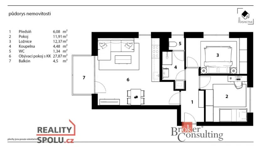 Pronájem bytu 3+kk, Hořovice, Kopřivová, 65 m2