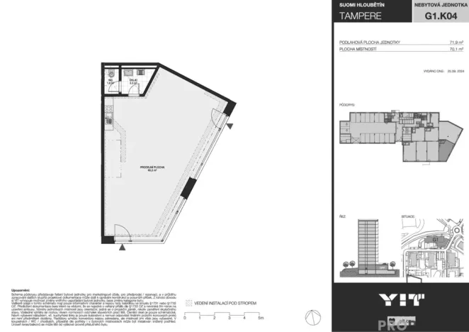 Prodej obchodního prostoru, Praha, Waltariho, 72 m2