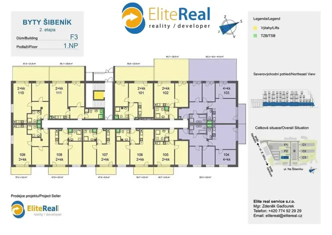 Prodej bytu 4+kk, Olomouc, Třída Jiřího Pelikána, 79 m2