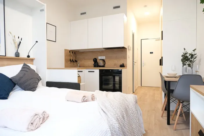 Pronájem bytu 1+kk, Praha - Smíchov, Plzeňská, 20 m2