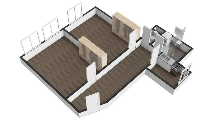 Pronájem bytu 2+1, Liberec - Liberec IV-Perštýn, Revoluční, 55 m2