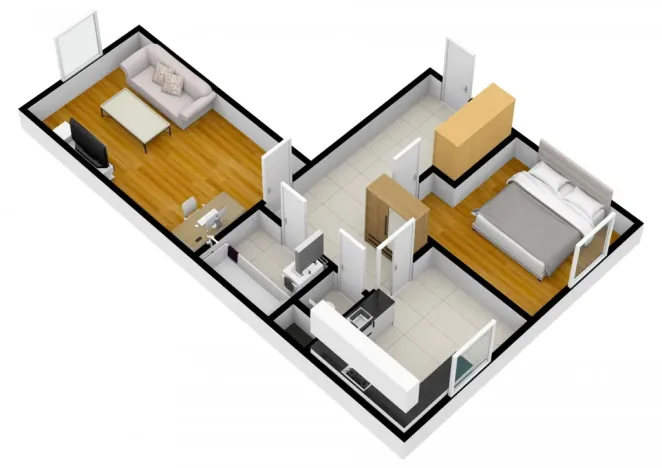 Pronájem bytu 2+1, Praha - Vokovice, Kladenská, 56 m2