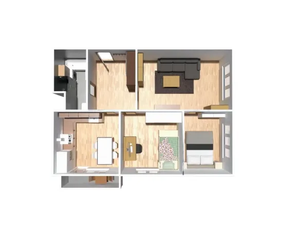 Prodej bytu 3+1, Ostrava, Petruškova, 70 m2