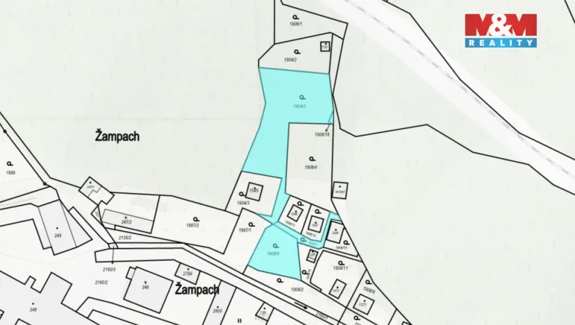 Prodej pozemku pro bydlení, Jílové u Prahy - Žampach, 1701 m2