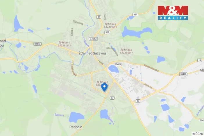 Prodej bytu 1+1, Žďár nad Sázavou - Žďár nad Sázavou 6, Haškova, 32 m2