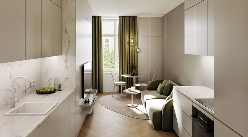 Prodej bytu 1+kk, Praha - Smíchov, Radlická, 29 m2