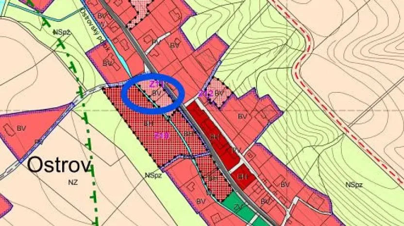 Prodej pozemku pro bydlení, Ostrov, 644 m2