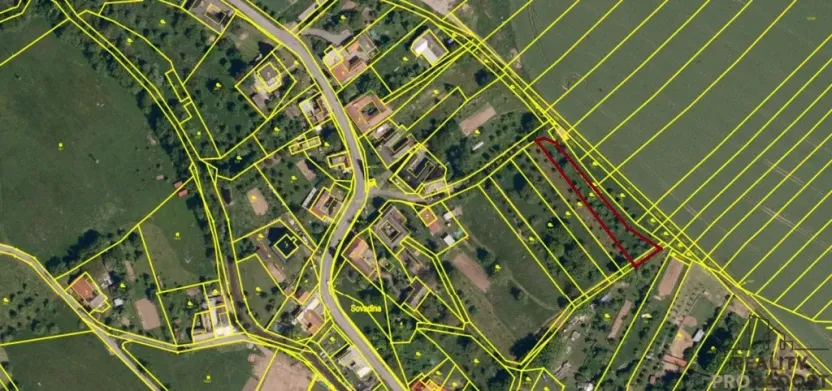 Prodej zahrady, Bystřice pod Hostýnem, 1250 m2