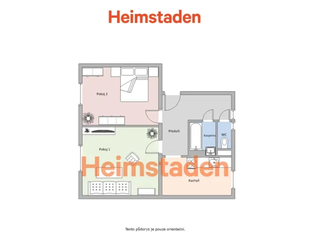 Pronájem bytu 2+1, Havířov - Město, Hlavní třída, 55 m2