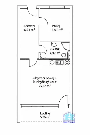Pronájem bytu 2+kk, Dobřany, Loudů, 61 m2