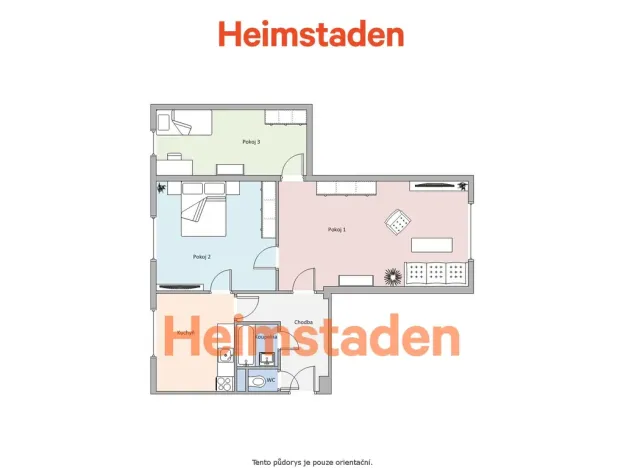 Pronájem bytu 3+1, Havířov - Město, Národní třída, 64 m2